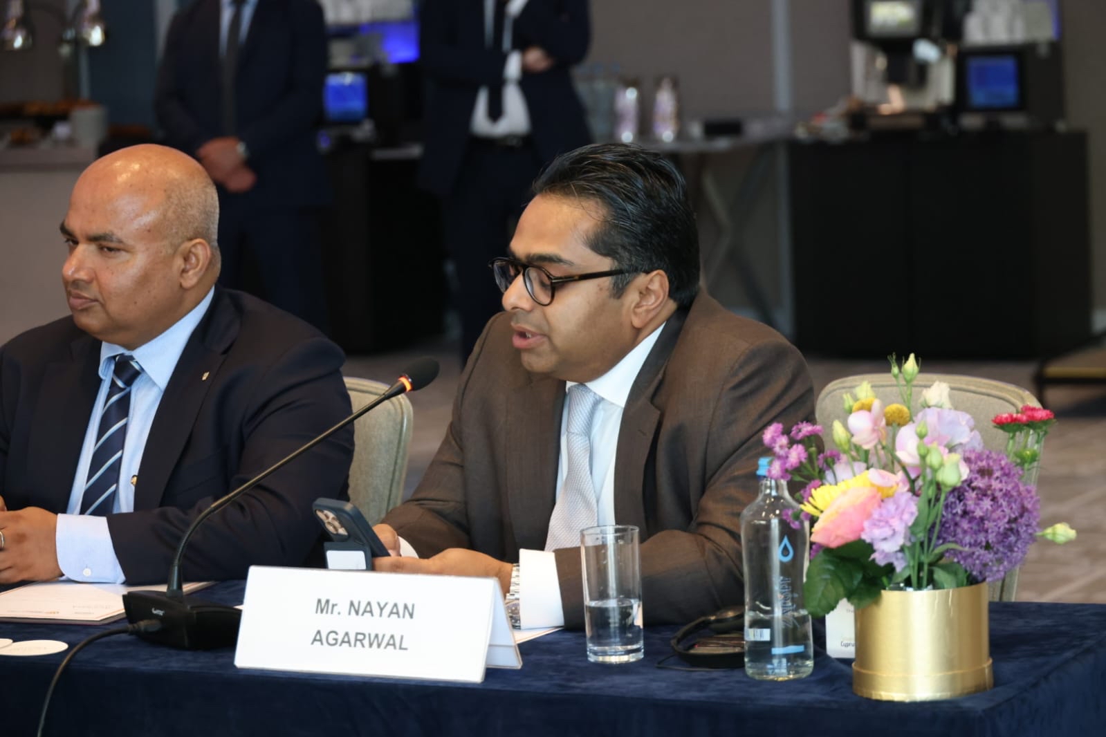 Nayan Agarwal, Managing Director of BAO Capital Partners, speaking at the roundtable